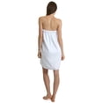 thumbnail image 2 of TowelSelections Women's Wrap Adjustable Cotton Terry Shower Bath Gym Cover Up with Snaps Medium/Large White, 2 of 4