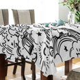 thumbnail image 4 of Yayeee Tablecloths for Rectangular Tables 60 x 60 inch Party Table Cover, Rainbows Clouds, 4 of 6