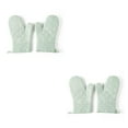 thumbnail image 1 of pitrice 1 Paire Gant Micro-Ondes Mitaines de Cuisine Résistantes au Four Vert 2Set, 1 of 6