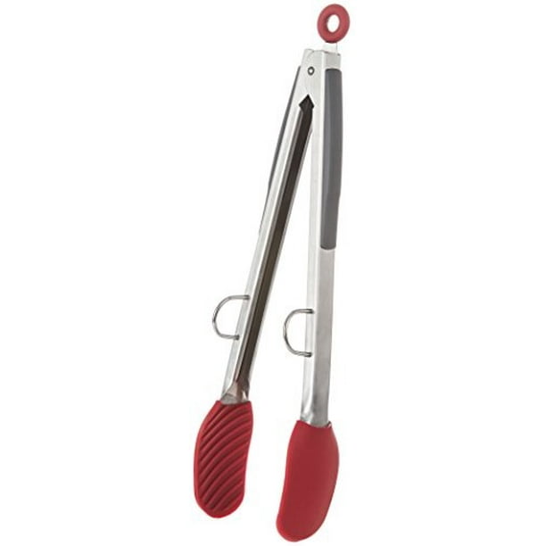 Progressive PS3259 12 in. Silicone Heads Up Tongs