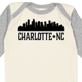 thumbnail image 4 of Inktastic Charlotte North Carolina Skyline NC City Boys or Girls Long Sleeve Baby Bodysuit, 4 of 5