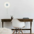 thumbnail image 3 of Claxy White Round LED Wall Sconce with Pull Chain Switch, 3 of 7
