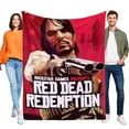 thumbnail image 1 of Red Dead Redemption anti-pilling, suave, ligera, esponjosa y acogedora de lujo para hogar y cocina – Perfecta para niños y adultos,50X70cm, 1 of 6