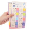 thumbnail image 3 of WHAMVOX  6 Sets Annual Plan Stickers Notepad Monthly Index Label White, 3 of 8
