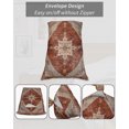 thumbnail image 7 of Retro Brown Pillow Covers King Size 2 Pack, Boho Western Modern Geometric Abstract Art Soft Bed Throw Pillowcases Breathable Cooling Long Lumbar Body Pillow Sham Cover for Bed Sofa 20''x36'', 7 of 7