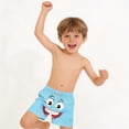 thumbnail image 6 of Xuhomer Summer Swim Trunks for Boys Teens Funny Emoji Print Drawstring Elastic Waist Beach Shorts Casual Loose Vacation Bathing Suit 6-15T, 6 of 7