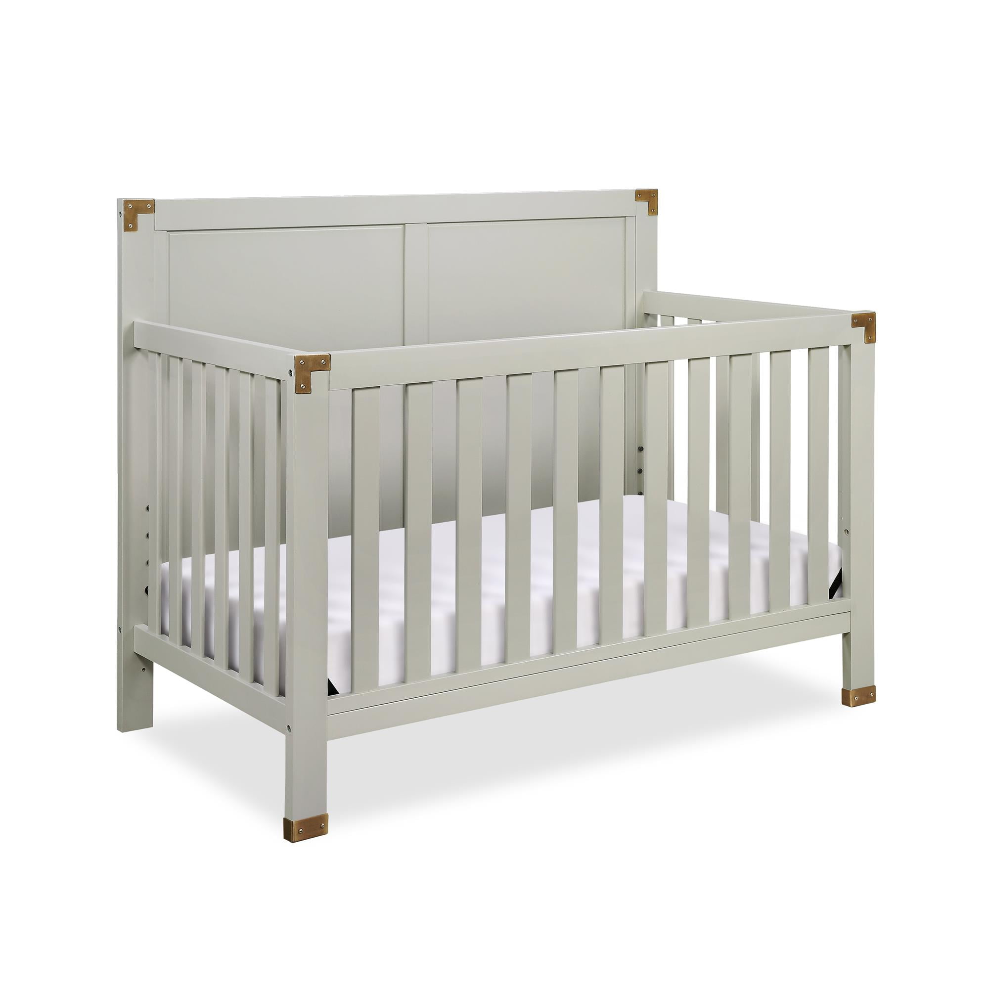 Baby Relax Miles 5in1 Convertible Crib for Nursery, Graphite Gray