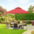thumbnail image 2 of Yescom 10x10 Ft 2-Tier Canopy Top Replacement for Petpvilit Gazebo Outdoor Yard Garden Patio Cover Red, 2 of 8