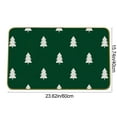 thumbnail image 3 of Taicans forest Green Christmas Door Mats Christmas Welcome Doormat Xmas Tree Print Winter Holiday Kitchen Rugs for Floor Home Decor Low-Profile Mats,15.7x23.6in, 3 of 6