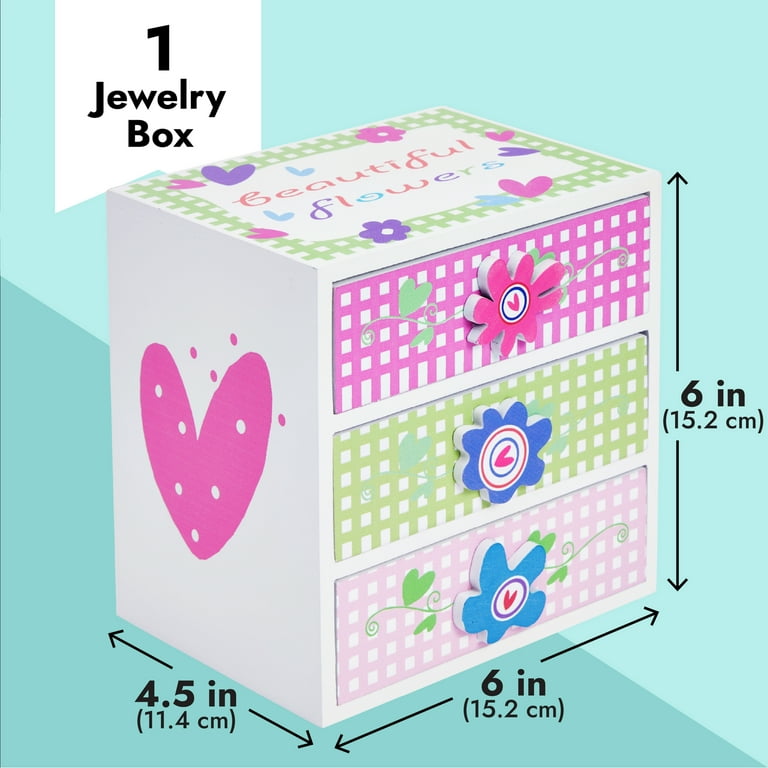 Pastel Jewelry Storage Box for Earrings