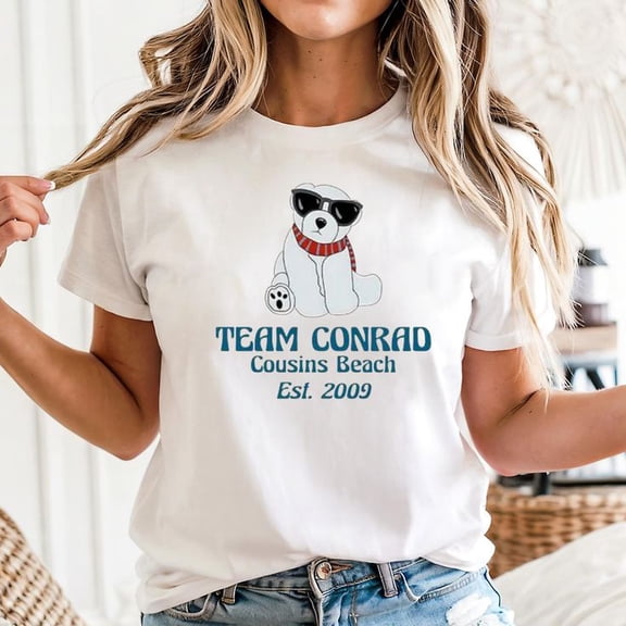 Unisex Team Conrad Junior Mint Bear - Cousins Beach Est. 2009 T-shirt - The Summer T-Shirt, Sizes S-5XL, Tbun