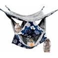 thumbnail image 1 of Hamaca para jaula de 3 capas para animales pequeños, cama colgante suave, juguete cálido para chinchillas, cobayas, conejos, hurones, ratas y ardillas que juegan a dormir, 1 of 5