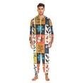 thumbnail image 3 of FORMRS Onesies Pajama for Adults Unisex Hoodie Winter Jumpsuit One Piece Sleepwear, Sizes S-2XL, Floral Patterns, 3 of 7