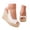 Beige, variant on Dakaela Womens Dressy Platform Sandals Leather Open Toe Slingback Wedge High Heels 3.94 Inch Summer Pumps Shoes for Bridal Wedding Party Beige 6