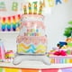 thumbnail image 4 of KAKOWELY Globo de pie con forma de pastel de feliz cumpleaños, globo para fiesta de cumpleaños con base, diseño de fiesta de cumpleaños, decoración de ambiente con globos, 4 of 5