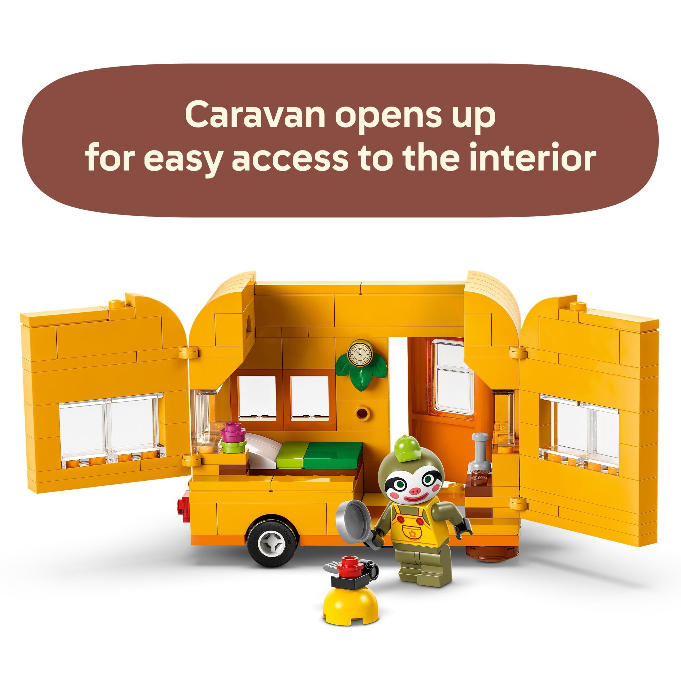 LEGO Animal Crossing Leifs Caravan & Garden Shop Building Toy  Animal Crossing Toy Figure and Plays(图5)