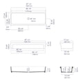 thumbnail image 4 of Pemberly Row 48" Black Matte Above Mount Fireclay Bathroom Trough Sink, 4 of 5