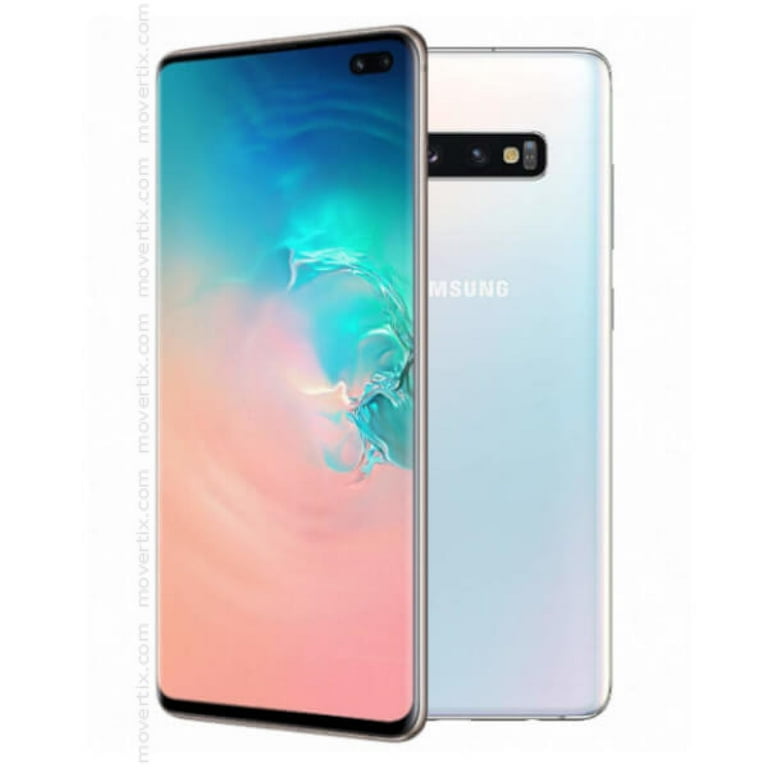 Pre-Owned SAMSUNG Galaxy S10+ G975U 128GB Prism White Fully Unlocked (LCD  Dot) (Refurbished: Good)