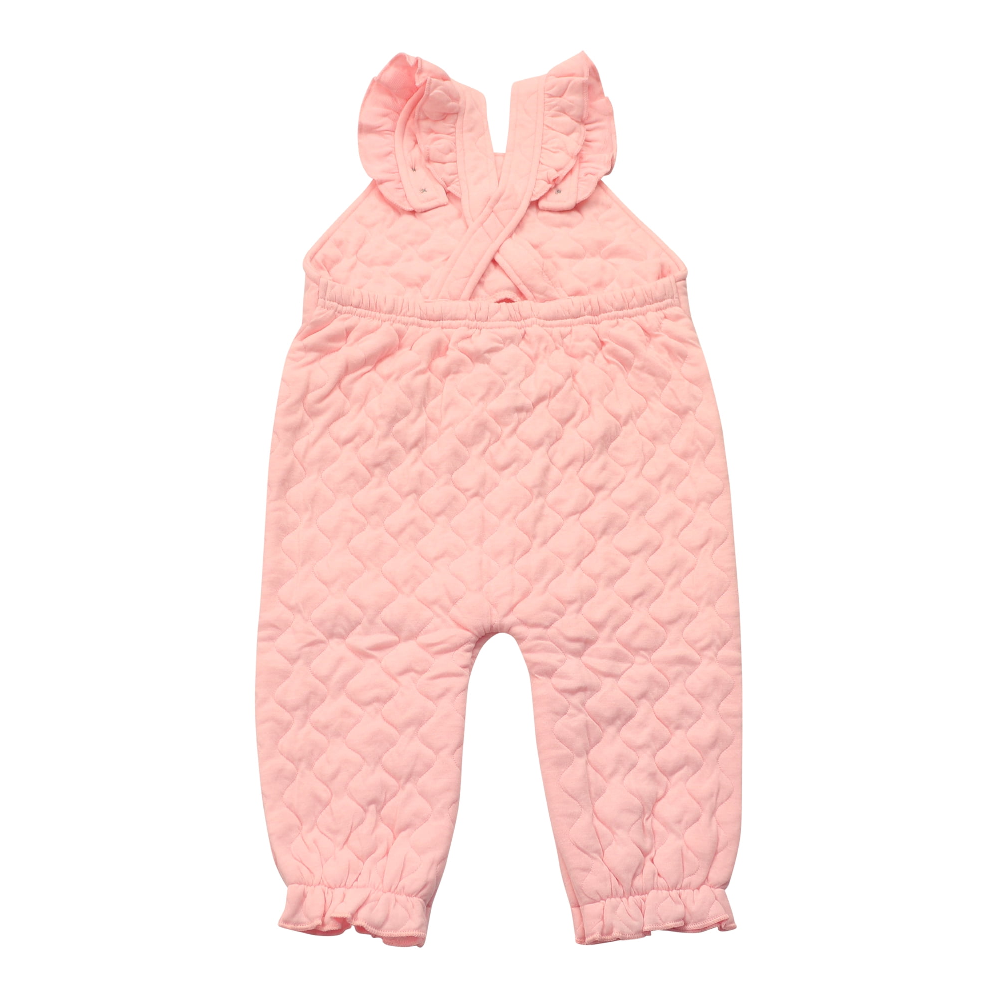 Disney Clothes Baby Girls 2-Piece Overall Set – Long Sleeve Top with Suspender Romper Minnie, Pooh, Bambi & Marie (Newborn–Infant)