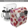 thumbnail image 2 of Kiss Stand Mixer Cover, Repetitive Woman Lips in Warm Toned Listicks, Kitchen Appliance Organizer Bag Cover with Pockets, 5 Quarts, Pale Rose and Multicolor, by Ambesonne, 2 of 4