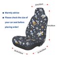 thumbnail image 3 of Wukai Space Cars Full Set Car Seat Covers with Soft Padding Universal Auto Front Seats Protector and Cushion Mat, 3 of 5