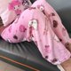 thumbnail image 3 of Pantalones de pijama de polar de Hello Kitty de Sanrio, color coral, suaves, informales, para mujer, para estar en casa, regalo de cumpleaños con dibujos animados de anime kawaii, 3 of 5