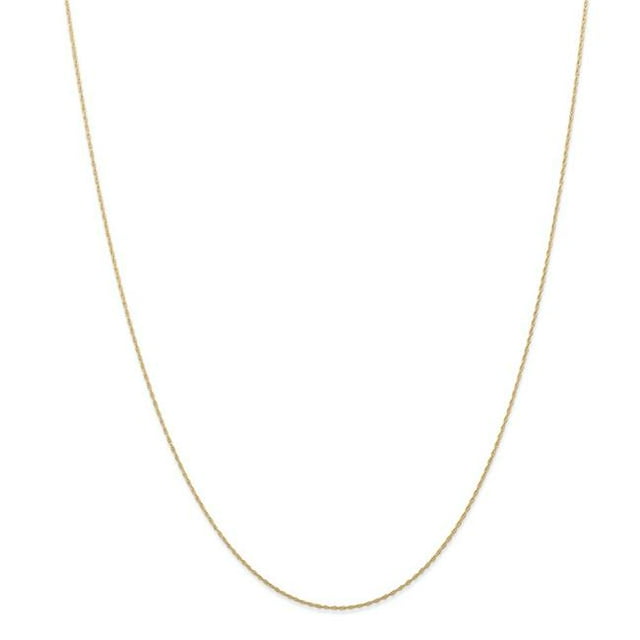 Chaîne en Corde Dorée Jaune 14K 0,5 mm x 18 Po