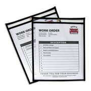 Box Partners Job Ticket Holders 8 1/2" x 11" Black 25/Case JTH104