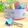 thumbnail image 1 of MesaSe 1 Tub Assorted Color Metal Paper Clamps office Document File Ticket Binder Clips, 1 of 10