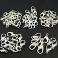 thumbnail image 3 of U8MO 50pcs 10/12/14/16/18/21mm Silver Lobster Clasps Metal Hooks for Jewelry Making-14x7mm, 3 of 6