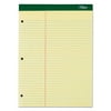 TOPS Double Docket Ruled Pads, Pitman Rule, 8.5 x 11.75, Canary, 100 Sheets -TOP63394
