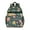 Dark-green-12, variant on Trippy Style Waterproof Travel Backpack - Emotional Healing Geometric Design, Breathable Student Bag with Multiple Pockets, Durable Fantasy Floral Backpack for Teens
