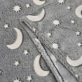thumbnail image 5 of Shop LC Gray Moon & Star Glow in the Dark Blanket, 5 of 6