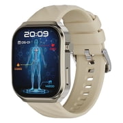 2025 Littlefat Gold Smartwatch for Men and Women, 2.2" Curved Screen, Fitness & Health Tracker, 100+ Sports Modes, IP67 Waterproof, Compatible with Android & iOS