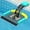 Mint Green, variant on Animal Saving Escape Ramp for Pool, Save Critters in Swimming Pool Device Handy, Pool Accessories in Floating Ramp Rescues Saving Frogs, Toads Animal Mice, Birds