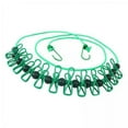 thumbnail image 1 of 2x Línea de Ropa de Lavandería Elástica Retráctil, Línea de Cable de Ropa de Lavandería, Línea de Ropa con 12 Clips de Alambre para Habitación de 2 piezas, 1 of 8