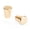 Gold - Cone, variant on Ilyapa Brushed Gold Kitchen Cabinet Knobs - Round Braided Drawer Handles - 10 Pack of Kitchen Cabinet Hardware