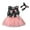 Black, variant on Fesfesfes Toddler Baby Girls Dress Children Summer Sleeveless Floral Vest Flower Print Bow Lace Mesh Dress