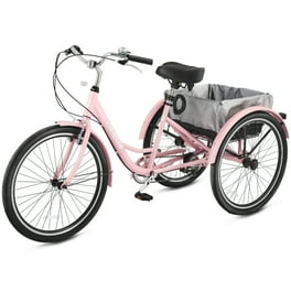 Royal London Adult Tricycle 3 Wheeled Trike Bicycle with Wire Shopping Basket Walmart