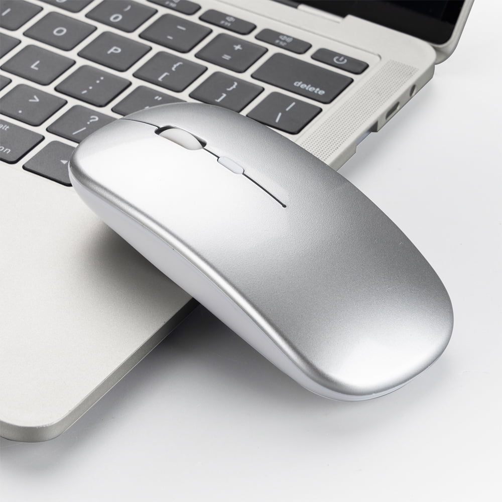 Levering voedsel Sta in plaats daarvan op MABOTO Wireless 2.4G Mouse Ultra-thin Silent Mouse Portable and Sleek Mice  Rechargeable Mouse 10m/33ft Wireless Transmission (Silver) - Walmart.com