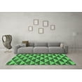 thumbnail image 3 of Ahgly Company Indoor Rectangle Abstract Emerald Green Modern Area Rugs, 3' x 5', 3 of 4