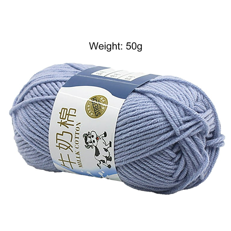 Super Soft Organic Cotton Sock & Baby Knitting Crochet Yarn Blue