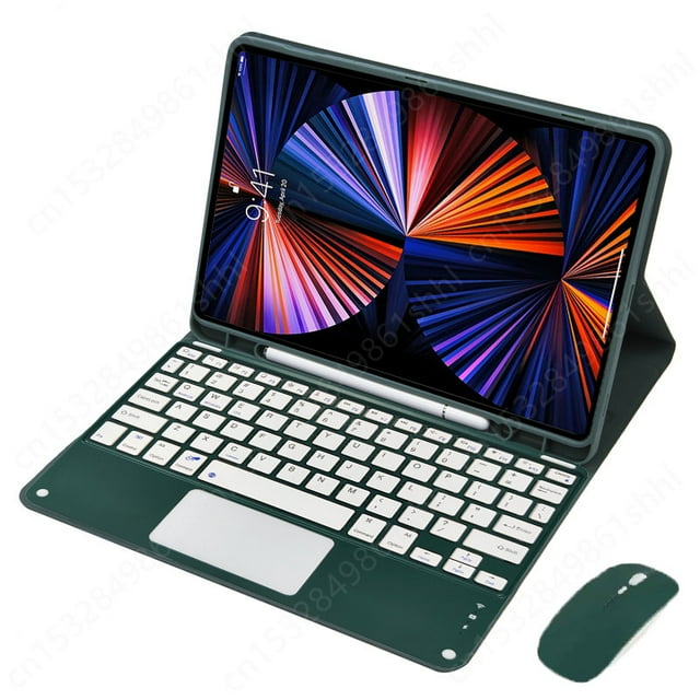 Wireless Trackpad Keyboard Teclado For iPad 10 Generation 2022 Case For Apple iPad 10 9 inch 2022 Keyboard Tablet Magnetic Cover green key case mouse Italian