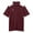 Red - maroon, variant on Mens Core Blocked Polo Shirt, Red, Medium