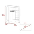thumbnail image 6 of Dtwnek 6 Bottle 1 Drawer 1 Shelf Bar Cabinet for Home Bar Dining Room, Dark Brown, 6 of 7