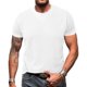 thumbnail image 1 of pstuiky camisetas de hombre, Camiseta deportiva informal de punto de color liso a la moda para hombre, manga corta, cuello redondo camisas casuales para hombre l, 1 of 6