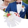 thumbnail image 1 of Ramillete de boda, 4 piezas de ramilletes de boda artificiales, ramilletes de novia, accesorios de boda, solución innovadora, 1 of 12