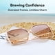 thumbnail image 2 of Gafas de sol Dollger Oversized Square con protección 100% UV, 2 of 7