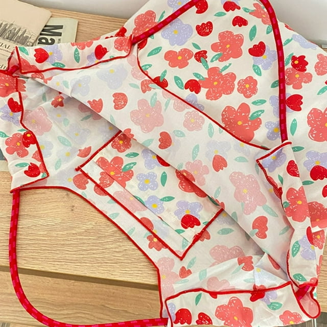 Commute Bag Floral Printed Beach Bag Reusable Portable Casual for Teenager Girls