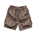 thumbnail image 7 of WPPGONE Cargo Shorts Women Baggy Lightweight Running Quick Dry Elastic Waisted Drawstring Straight Leg Wide Bottoms Zipper Outdoor Sports Active Shorts with Multi Pockets, 7 of 7